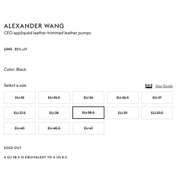 ALEXANDER WANG CEO PUMP HIGH HEELS - Picture 5 of 5